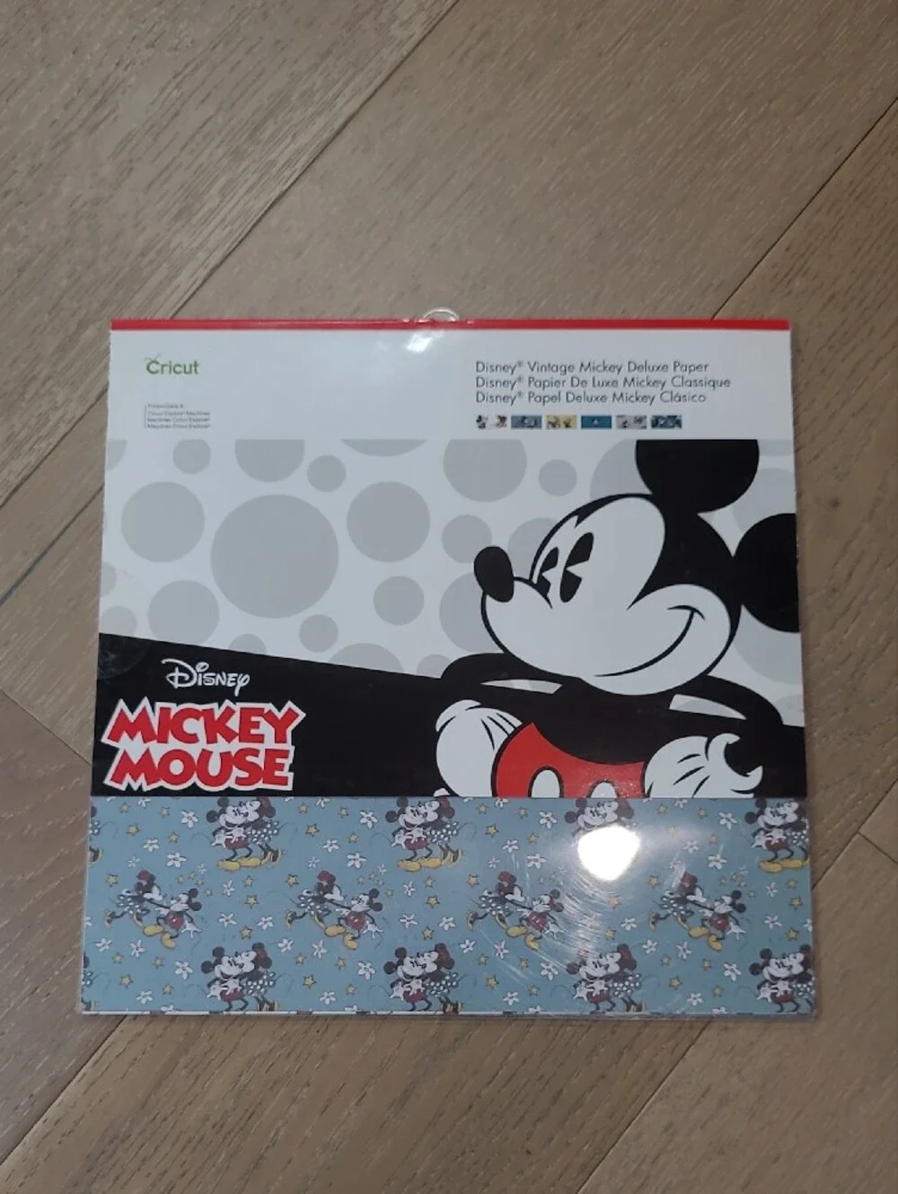 New Cricut Mickey Mouse Deluxe Paper - 12x12 Character Card Stock Heavy 3 packs